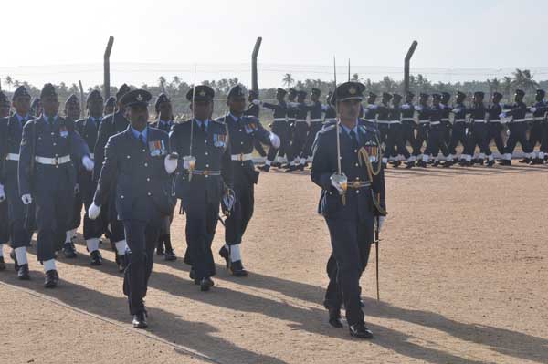 AOC’s Inspection was held at SLAF base Hingurakkgoda yesterday