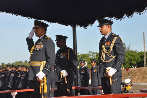 AOC’s Inspection was held at SLAF base Hingurakkgoda yesterday