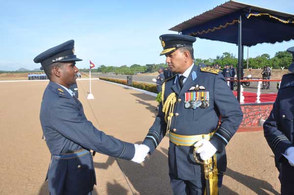 AOC’s Inspection was held at SLAF base Hingurakkgoda yesterday