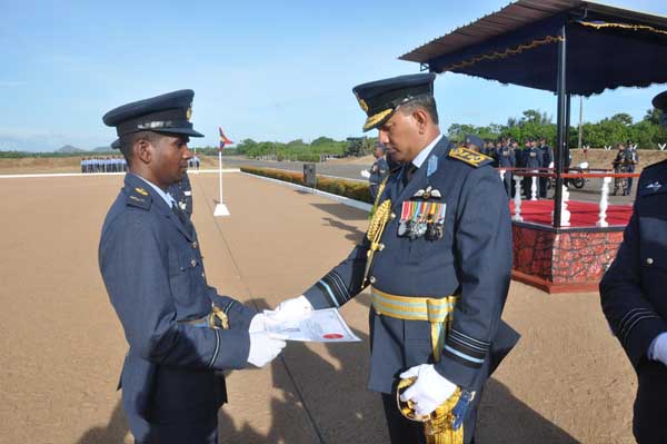 AOC’s Inspection was held at SLAF base Hingurakkgoda yesterday