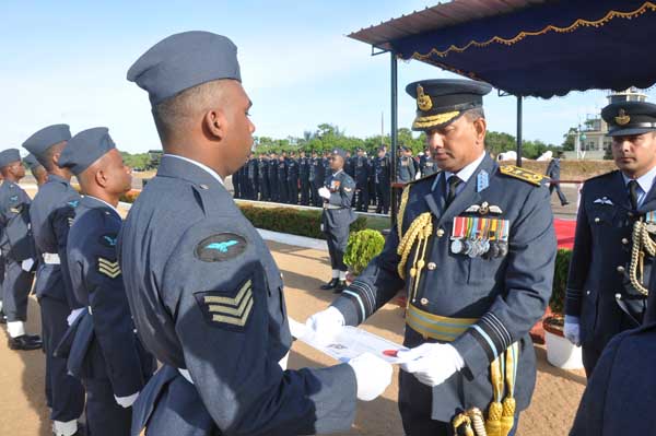 AOC’s Inspection was held at SLAF base Hingurakkgoda yesterday