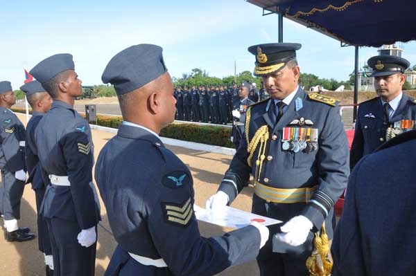 AOC’s Inspection was held at SLAF base Hingurakkgoda yesterday