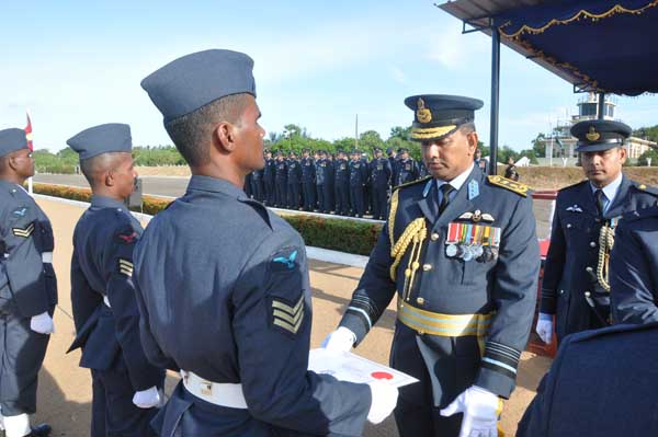 AOC’s Inspection was held at SLAF base Hingurakkgoda yesterday