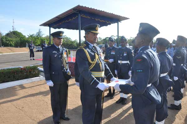 AOC’s Inspection was held at SLAF base Hingurakkgoda yesterday