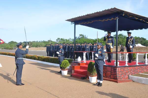AOC’s Inspection was held at SLAF base Hingurakkgoda yesterday