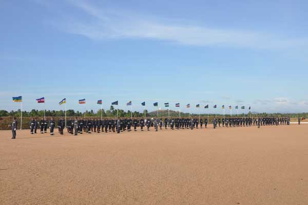 AOC’s Inspection was held at SLAF base Hingurakkgoda yesterday
