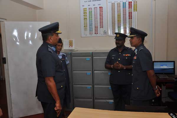 AOC’s Inspection was held at SLAF base Hingurakkgoda yesterday