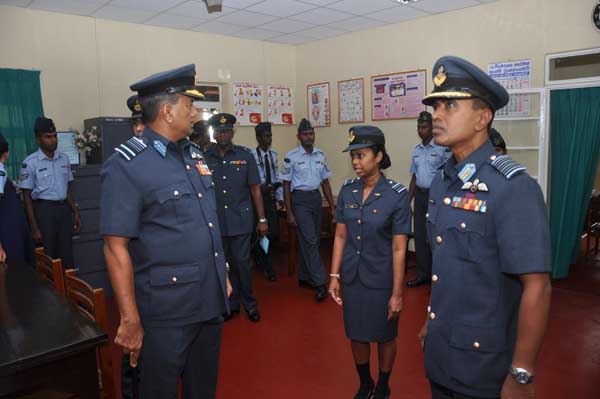 AOC’s Inspection was held at SLAF base Hingurakkgoda yesterday