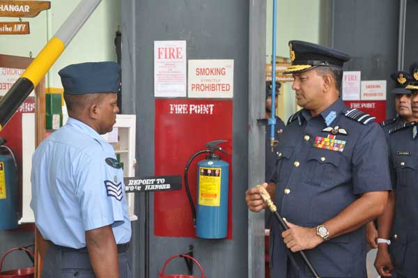 AOC’s Inspection was held at SLAF base Hingurakkgoda yesterday