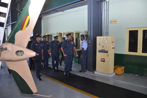 AOC’s Inspection was held at SLAF base Hingurakkgoda yesterday