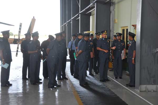 AOC’s Inspection was held at SLAF base Hingurakkgoda yesterday