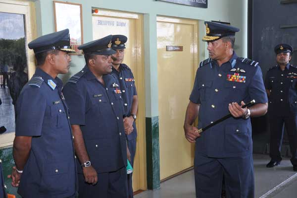 AOC’s Inspection was held at SLAF base Hingurakkgoda yesterday