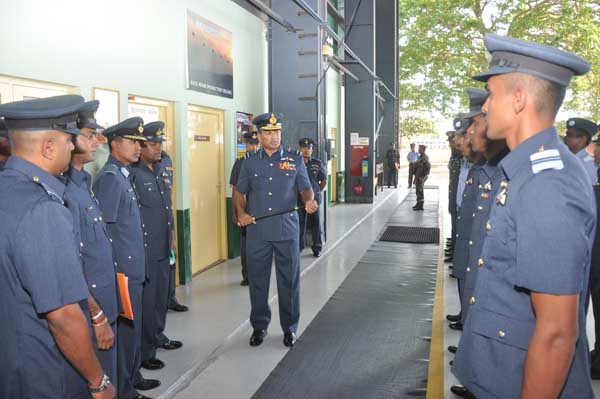 AOC’s Inspection was held at SLAF base Hingurakkgoda yesterday