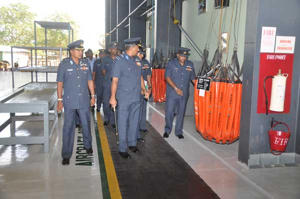 AOC’s Inspection was held at SLAF base Hingurakkgoda yesterday