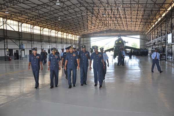 AOC’s Inspection was held at SLAF base Hingurakkgoda yesterday