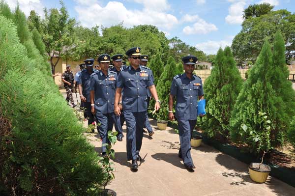 AOC’s Inspection was held at SLAF base Hingurakkgoda yesterday