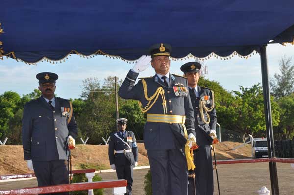 AOC’s Inspection was held at SLAF base Hingurakkgoda yesterday