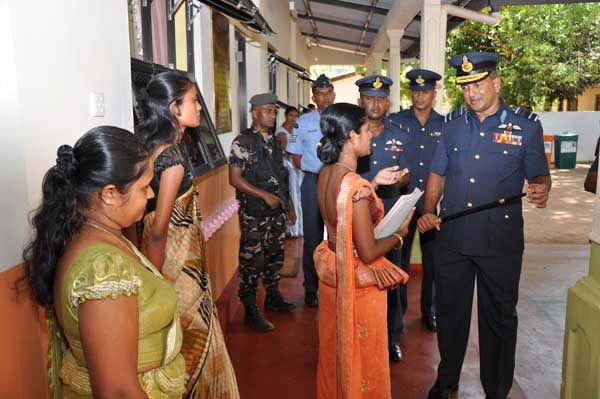 AOC’s Inspection was held at SLAF base Hingurakkgoda yesterday