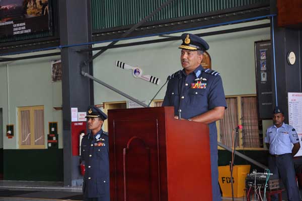 AOC’s Inspection was held at SLAF base Hingurakkgoda yesterday