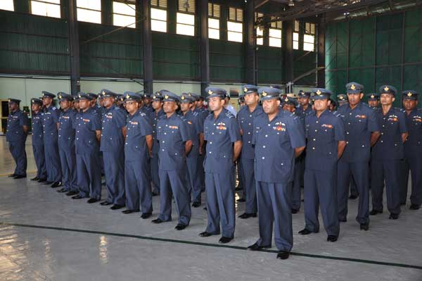AOC’s Inspection was held at SLAF base Hingurakkgoda yesterday
