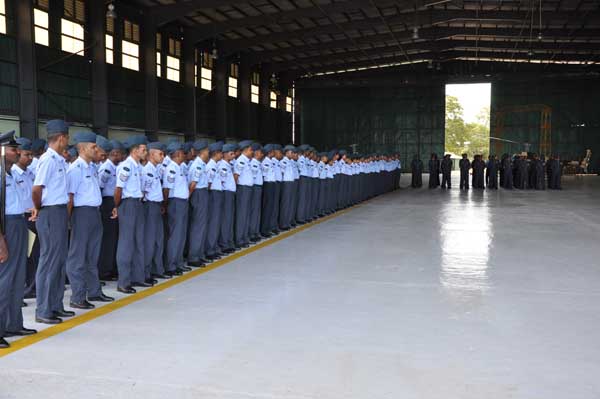 AOC’s Inspection was held at SLAF base Hingurakkgoda yesterday