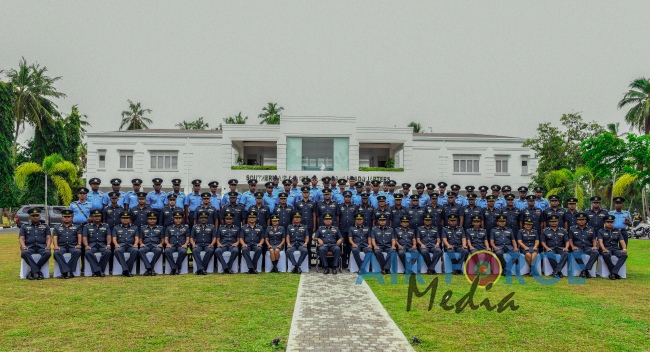 COMMANDER'S INSPECTION OF SLAF BASE KATUNAYAKE