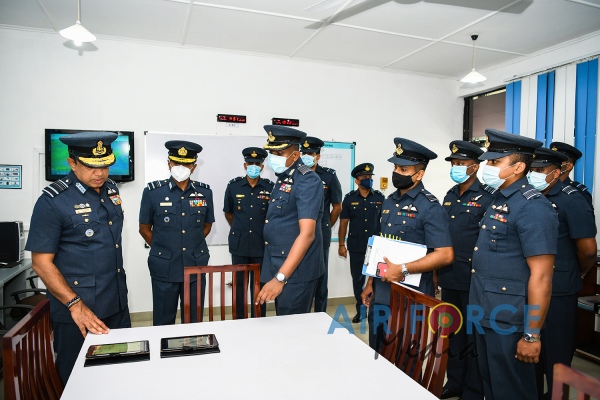 COMMANDER'S INSPECTION OF SLAF BASE KATUNAYAKE