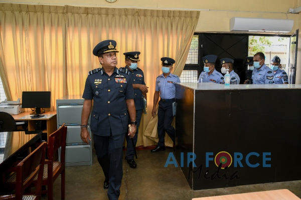 COMMANDER'S INSPECTION OF SLAF BASE KATUNAYAKE