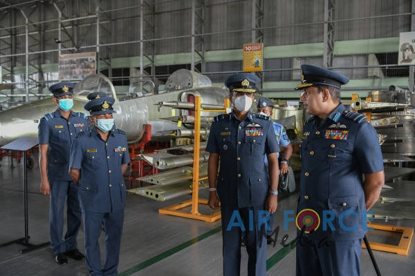 COMMANDER'S INSPECTION OF SLAF BASE KATUNAYAKE