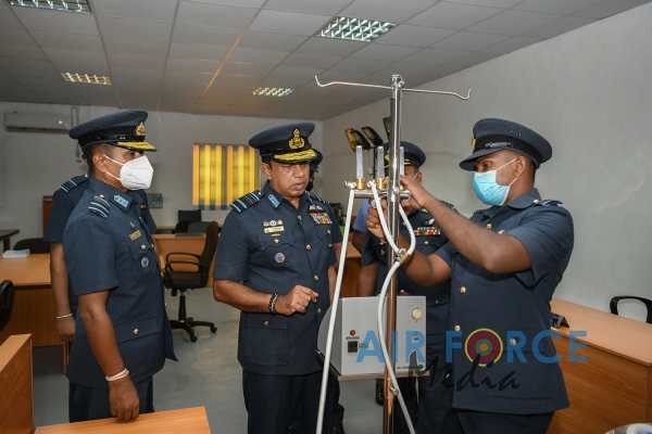 COMMANDER'S INSPECTION OF SLAF BASE KATUNAYAKE