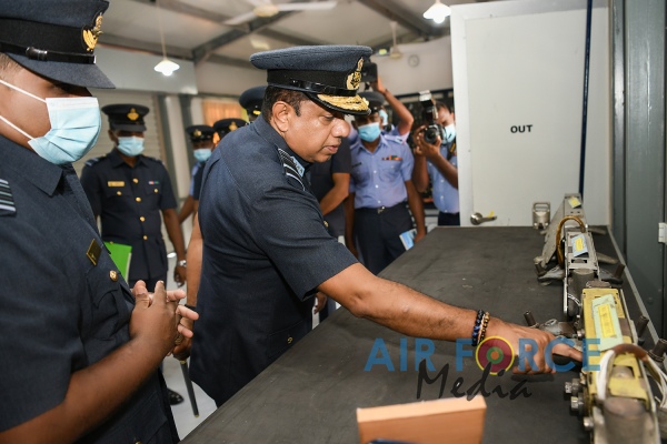 COMMANDER'S INSPECTION OF SLAF BASE KATUNAYAKE