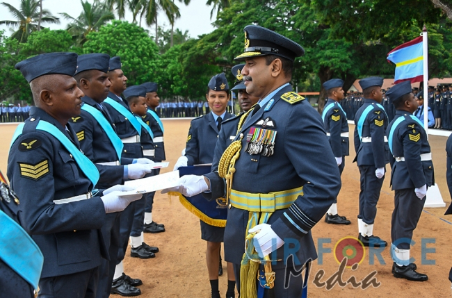 Commander's Inspection of SLAF Base Katunayake - 1st Session