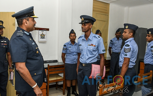 Commander's Inspection of SLAF Base Katunayake - 1st Session