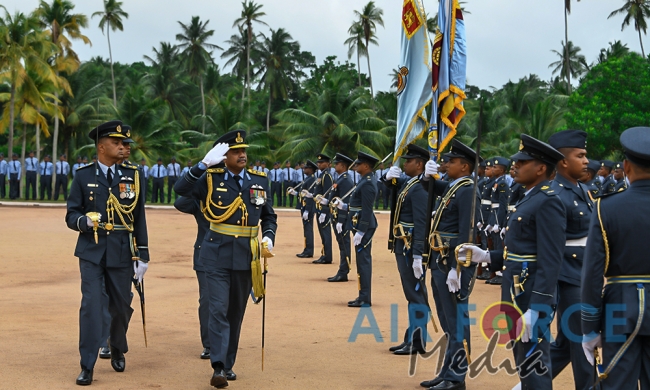 Commander's Inspection of SLAF Base Katunayake - 1st Session