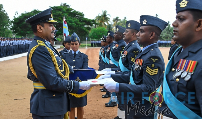 Commander's Inspection of SLAF Base Katunayake - 1st Session