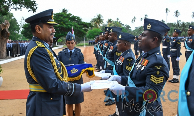 Commander's Inspection of SLAF Base Katunayake - 1st Session