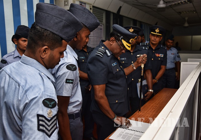 Annual Aoc’s Inspection at SLAF Station Koggala