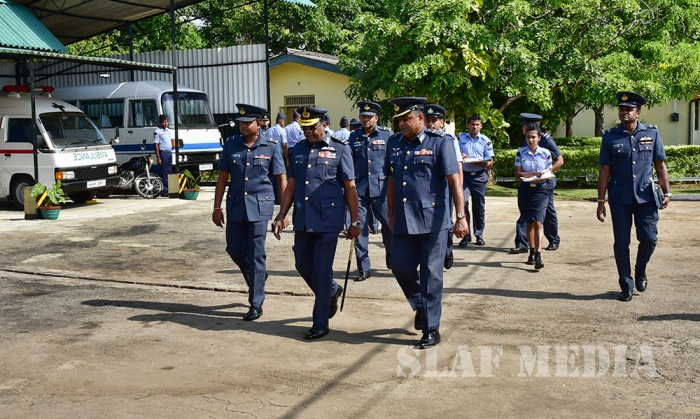 Annual Aoc’s Inspection at SLAF Station Katukurunda