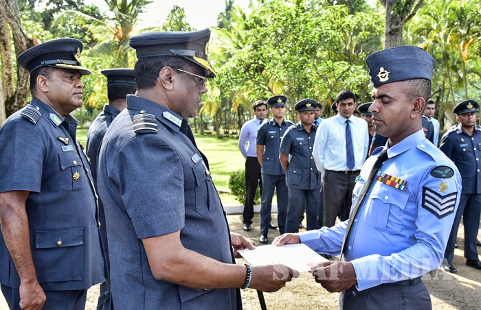 Annual Aoc’s Inspection at SLAF Station Katukurunda