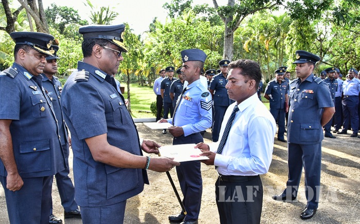 Annual Aoc’s Inspection at SLAF Station Katukurunda