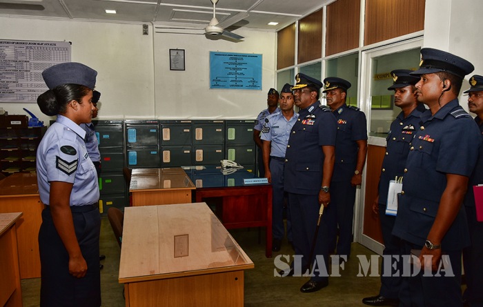 Annual Aoc’s Inspection at SLAF Station Katukurunda