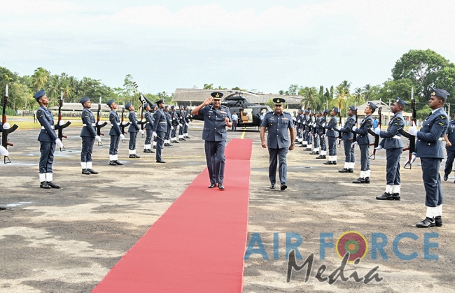 Commander's Inspection of Sri Lanka Air Force Station Katukurunda