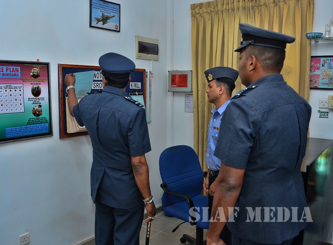 Annual AOC’s Inspection At SLAF Station Mirigama