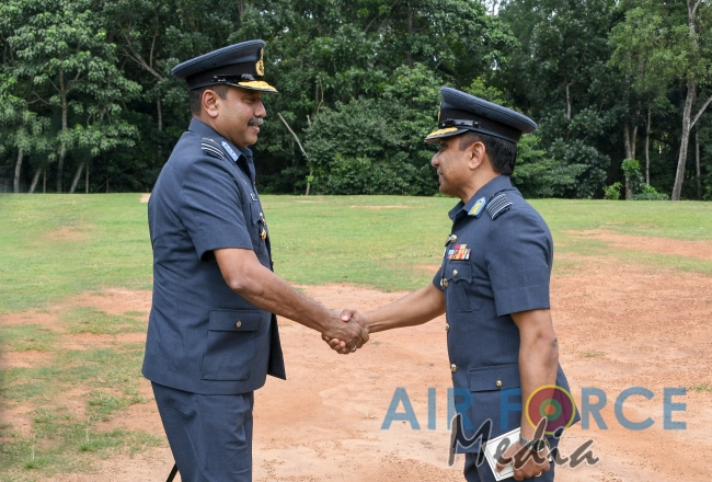 Commander's Inspection of SLAF Station Mirigama