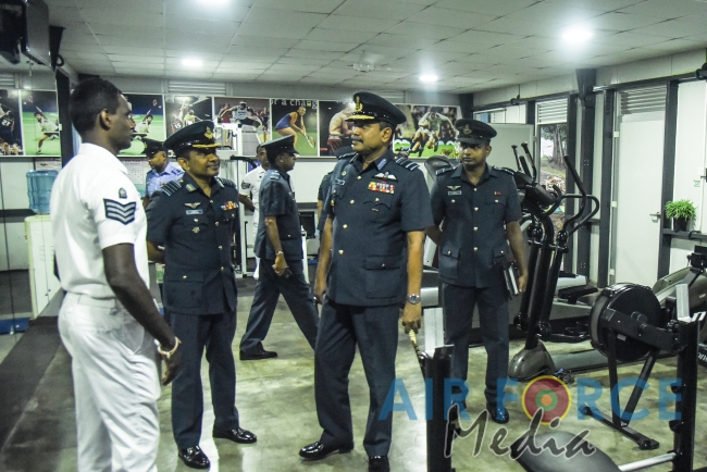 Commander's Inspection of SLAF Station Mirigama