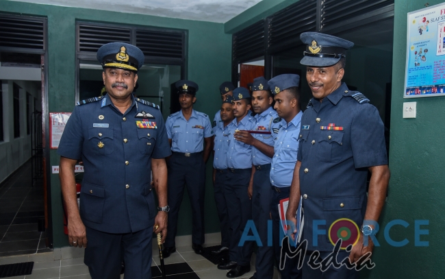 Commander's Inspection of SLAF Station Mirigama