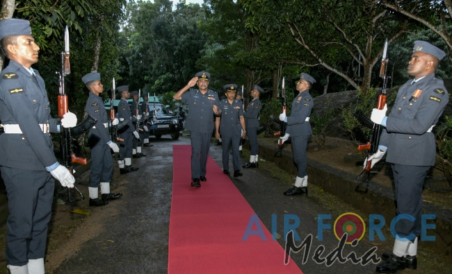 Commander's Inspection of SLAF Station Mirigama