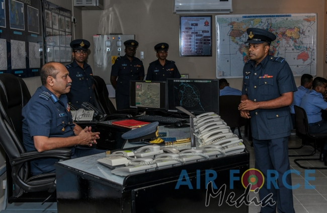 Commander's Inspection of SLAF Station Mirigama