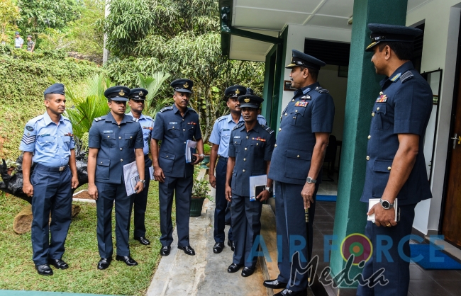 Commander's Inspection of SLAF Station Mirigama