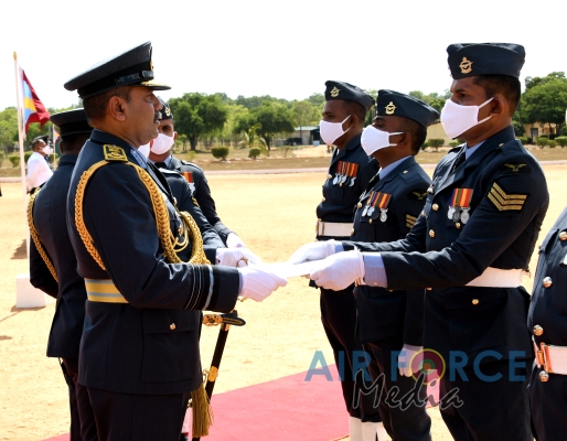 Commander's Inspection of SLAF Station Morawewa for the Year 2020